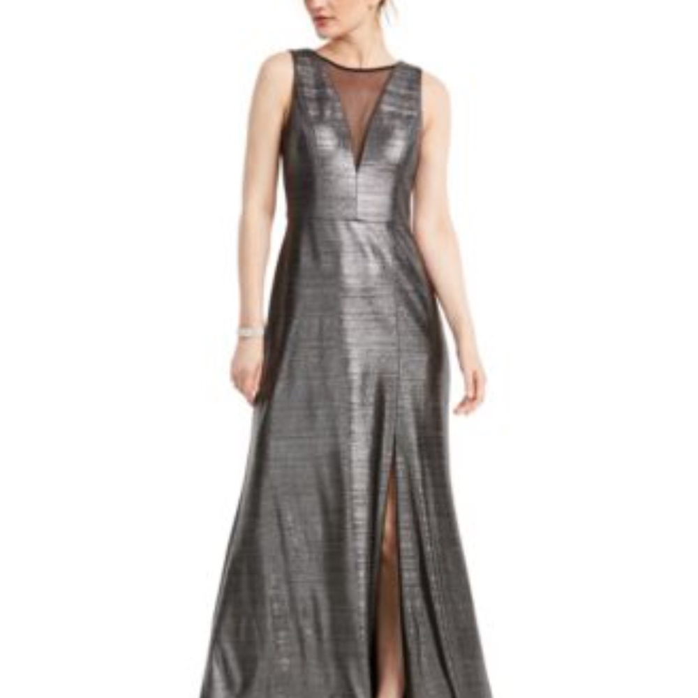Night Way Metallic Dress